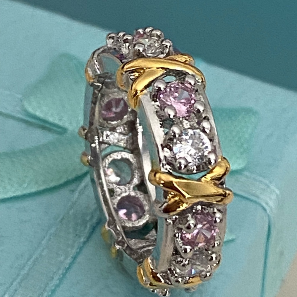 Eternity Crisscross Statement Ring